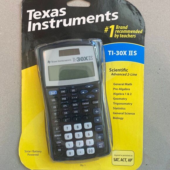NWT Texas Instruments TI-30XIIS Advanced Scientific Calculator, Black - Picture 1 of 2
